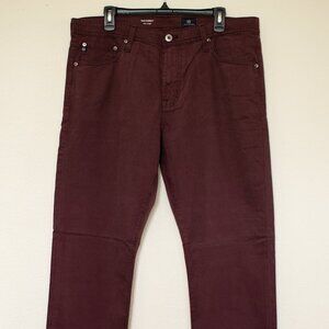 The Everett Slim Straight Pomegranate Pants 36x34